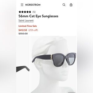 Yves Saint Laurent-Elegant Black Sunglasses with Case